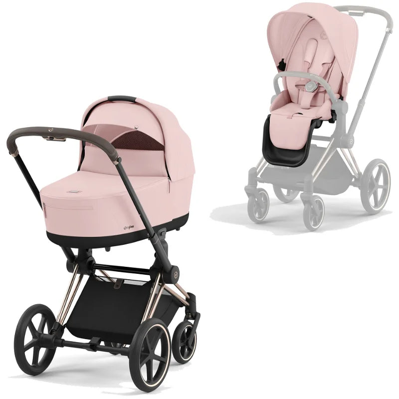 Cybex Platinum Priam mit Tragewanne Lux Peach Pink