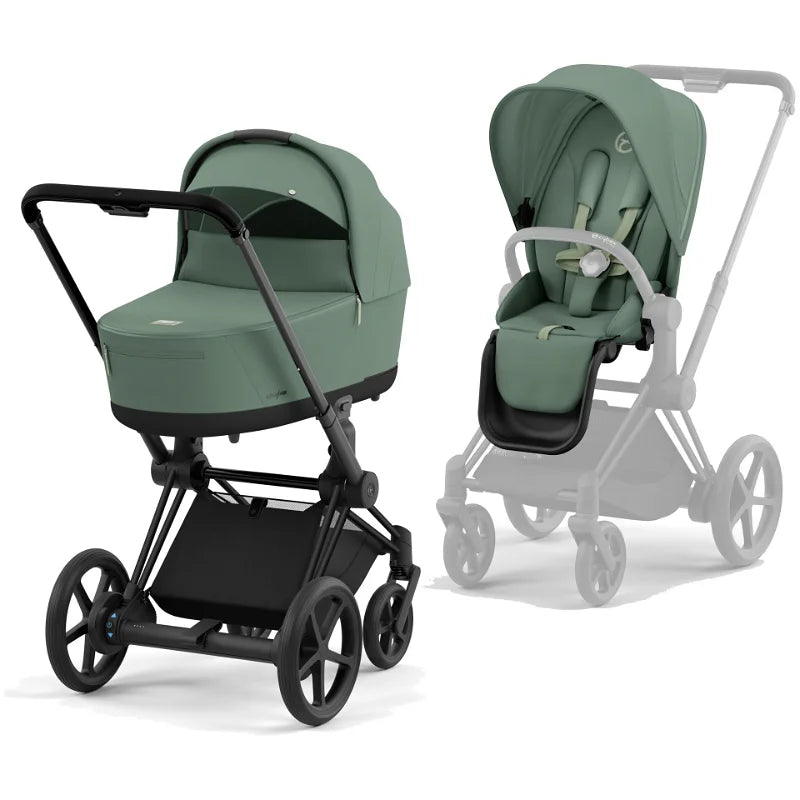 Cybex Platinum e-Priam mit Tragewanne Lux Leaf Green