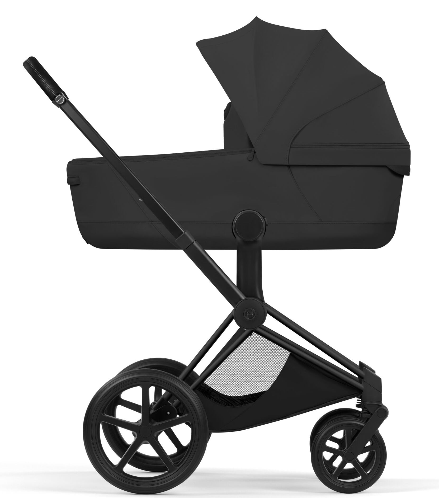 Cybex PRIAM 5 Comfort Matt Black inkl. Babywanne faltbar Sepia Black