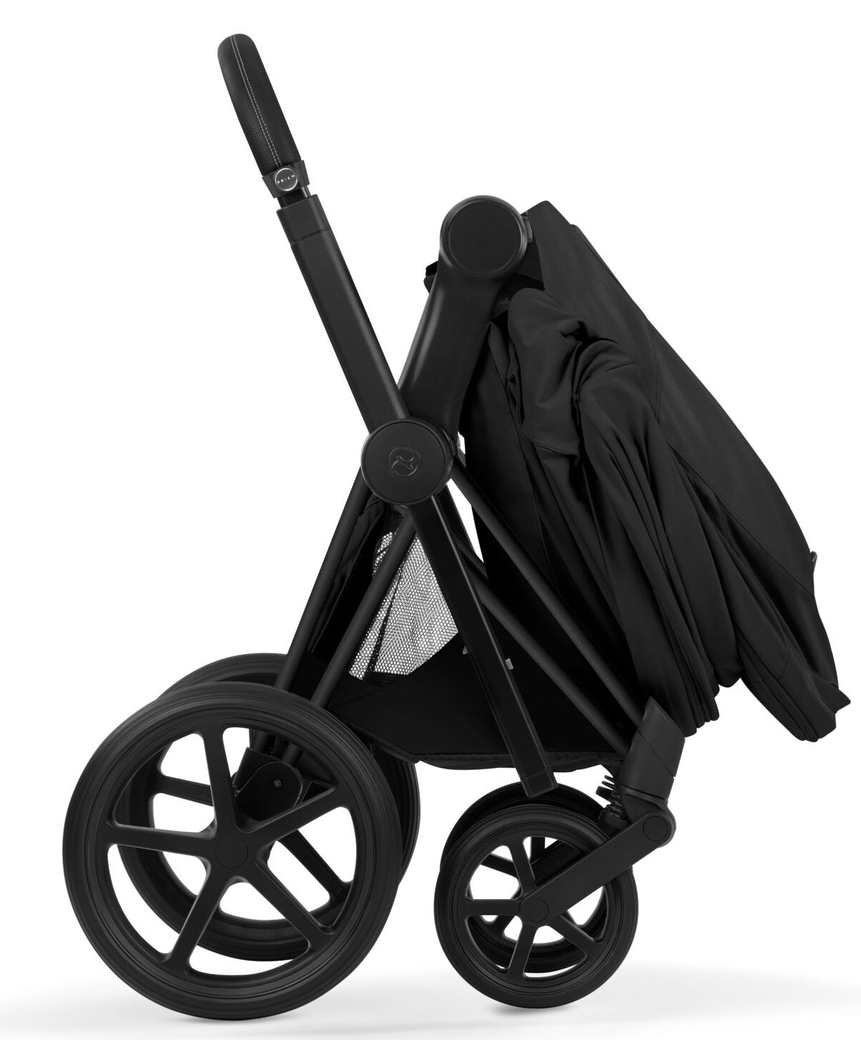 Cybex PRIAM 5 Comfort Matt Black inkl. Babywanne faltbar Sepia Black