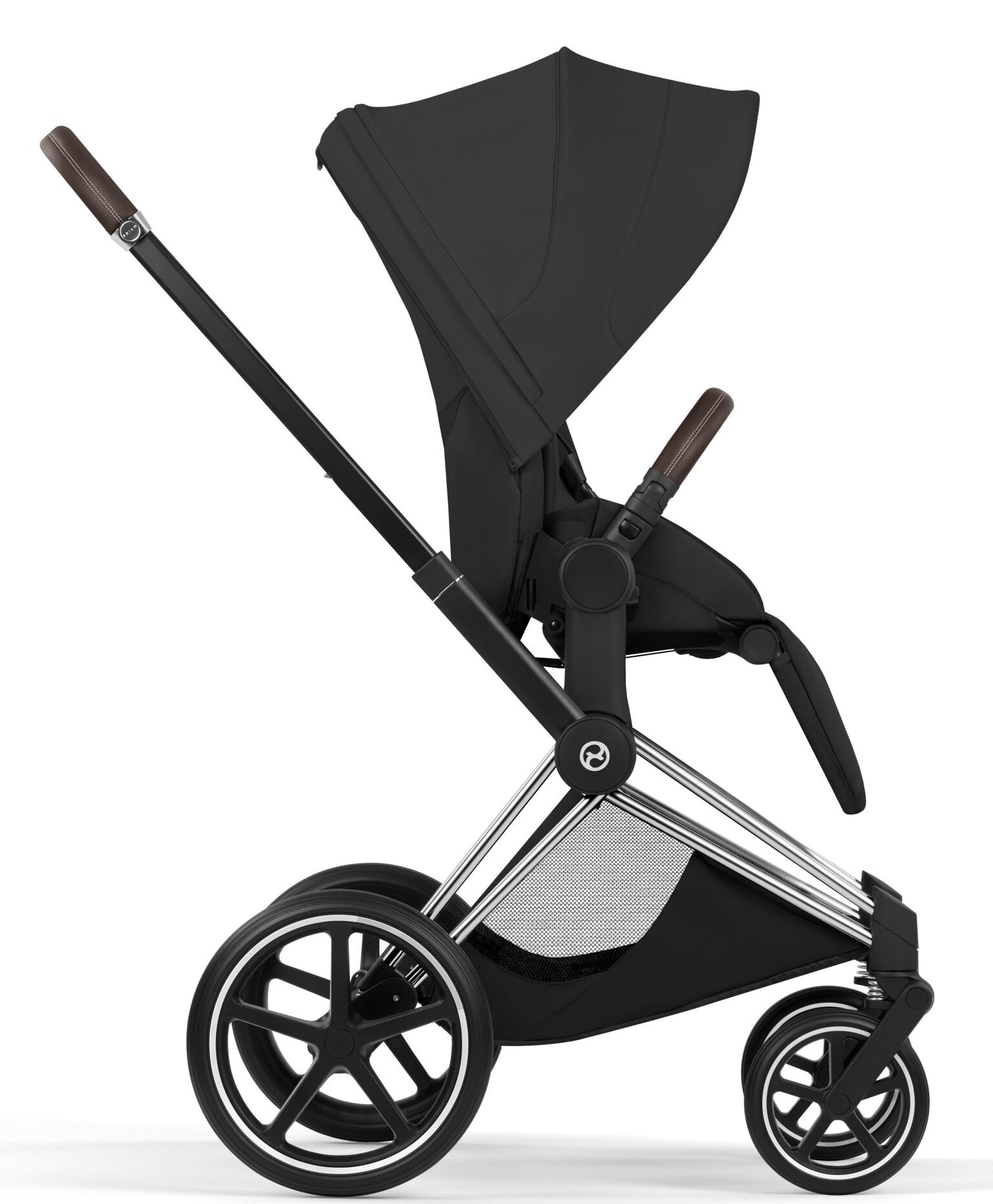 Cybex PRIAM 5 Comfort Matt Black inkl. Babywanne faltbar Sepia Black