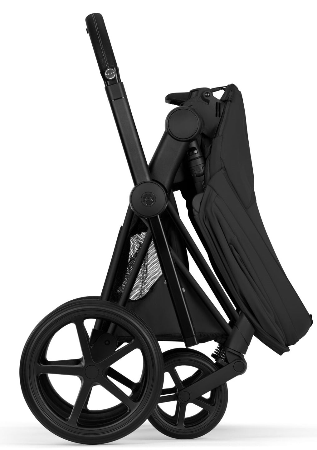 Cybex PRIAM 5 Comfort Matt Black inkl. Babywanne faltbar Sepia Black