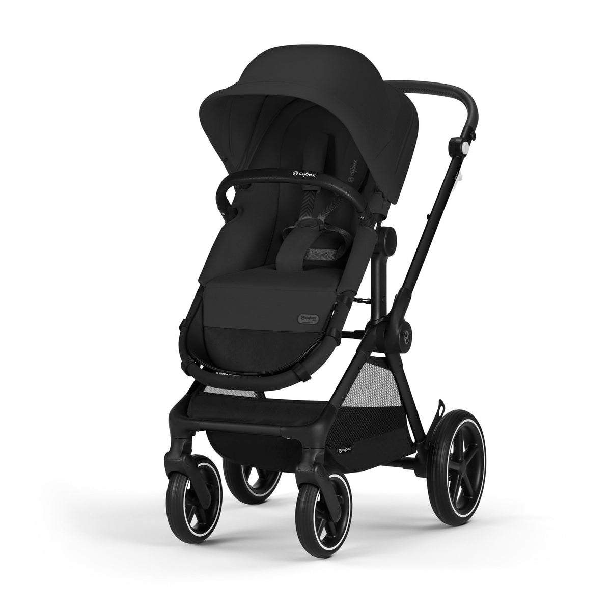 CYBEX EOS LUX Duo Kinderwagen 2 in 1 mit Babyschale Aton B2 i-Size MoonBlack *Sale*