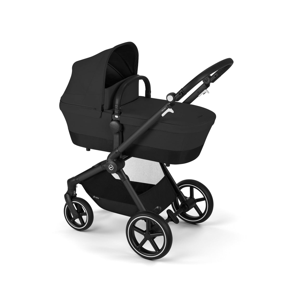 CYBEX EOS LUX Duo Kinderwagen 2 in 1 mit Babyschale Aton B2 i-Size MoonBlack *Sale*