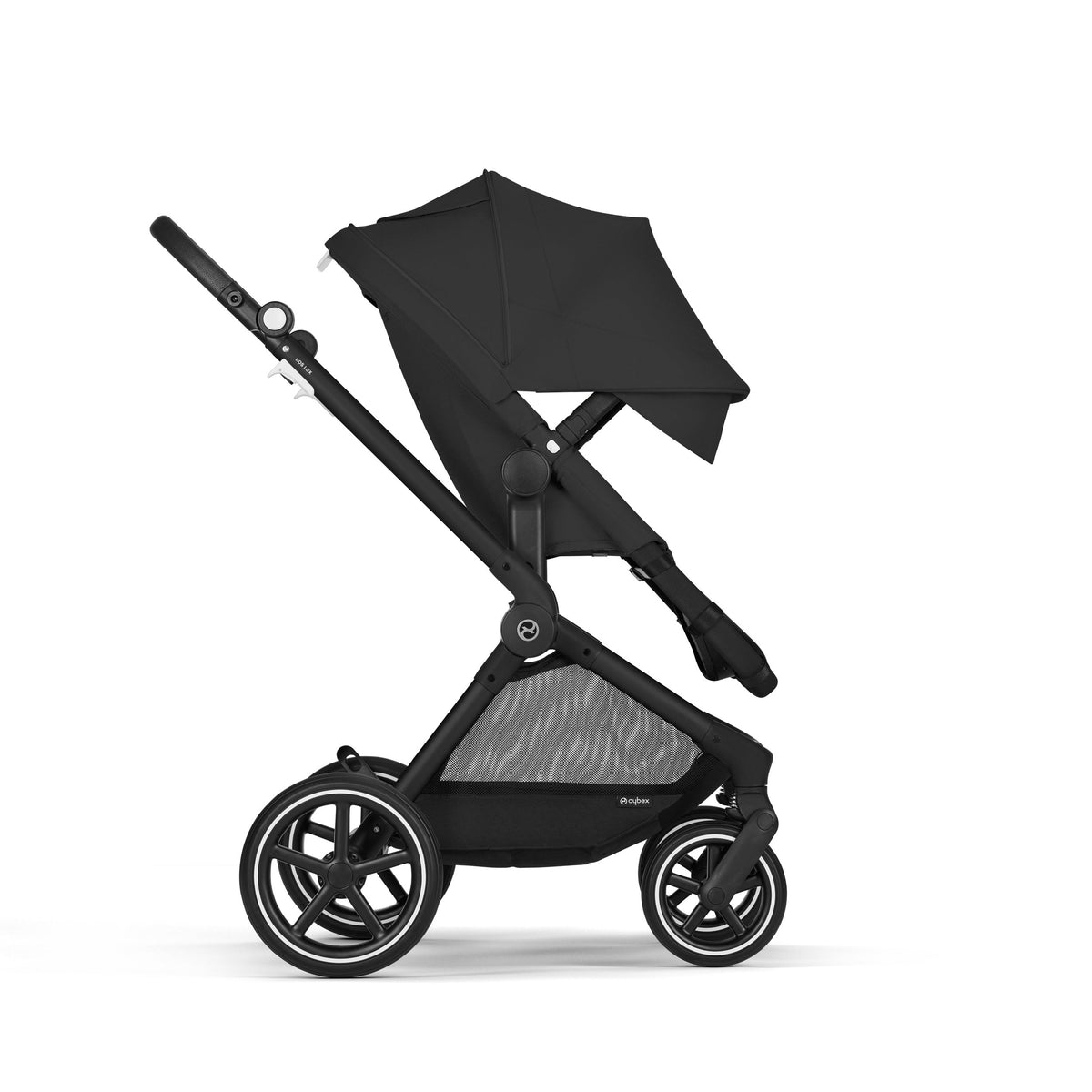 CYBEX EOS LUX Duo Kinderwagen 2 in 1 mit Babyschale Aton B2 i-Size MoonBlack *Sale*