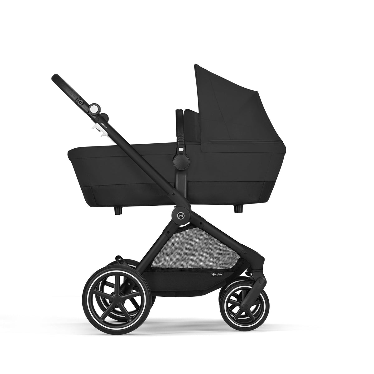 CYBEX EOS LUX Duo Kinderwagen 2 in 1 mit Babyschale Aton B2 i-Size MoonBlack *Sale*