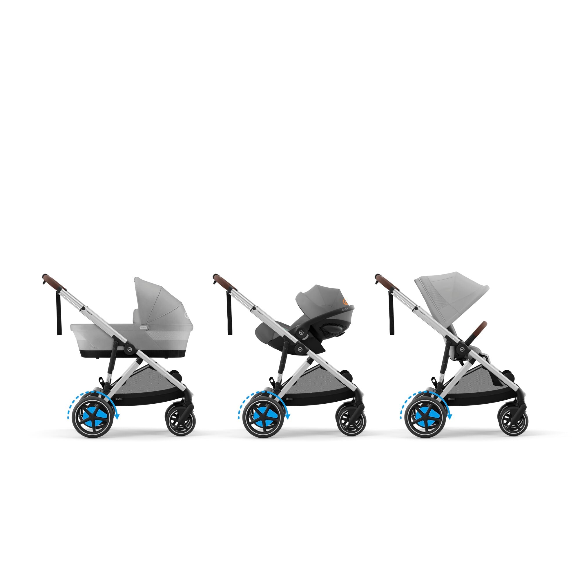 Cybex e-Gazelle S Kombikinderwagen 4in 1 Stone Grey