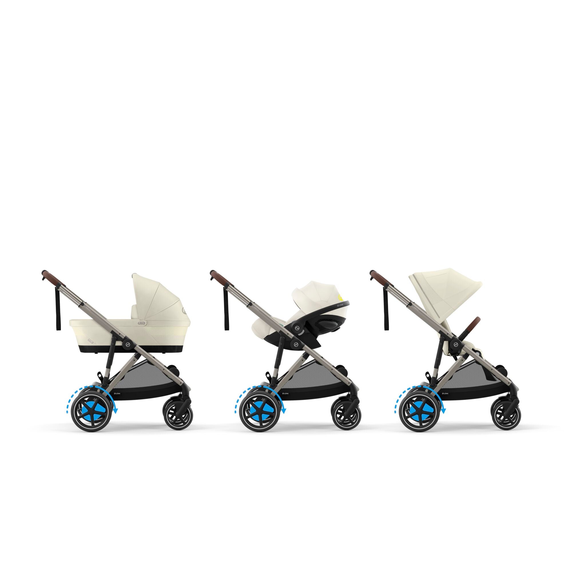 Cybex e-Gazelle S Seashell Beige/ Taupe Frame