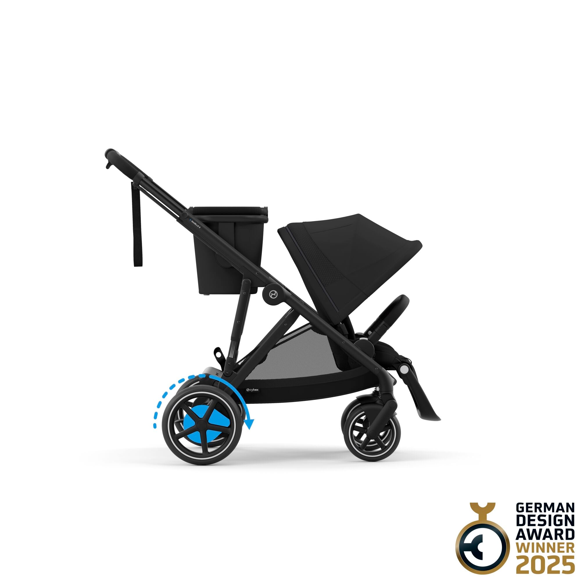 Cybex e-Gazelle S Kombikinderwagen 4in 1 Moon Black