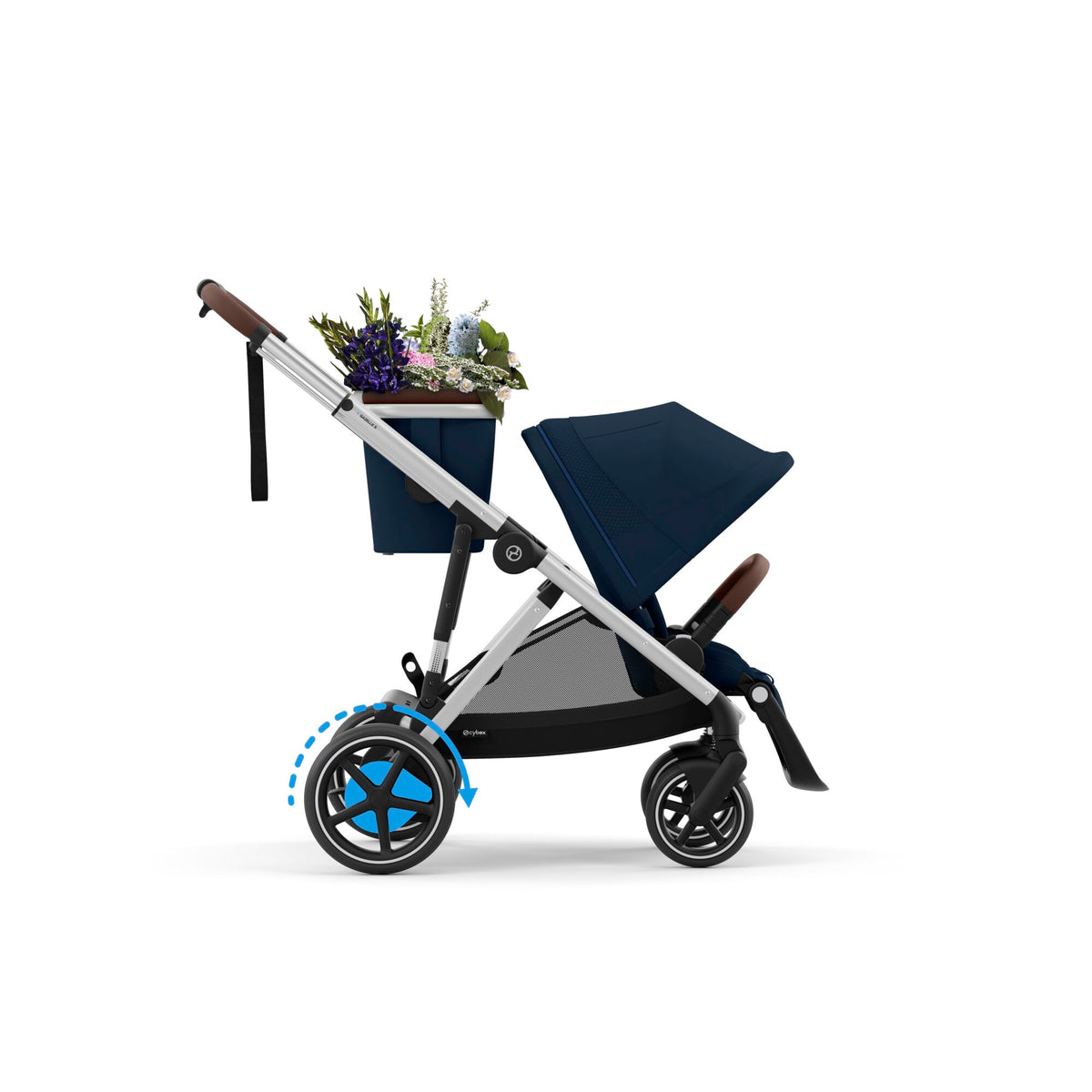 Cybex e-Gazelle S Ocean Blue/ Silver Frame