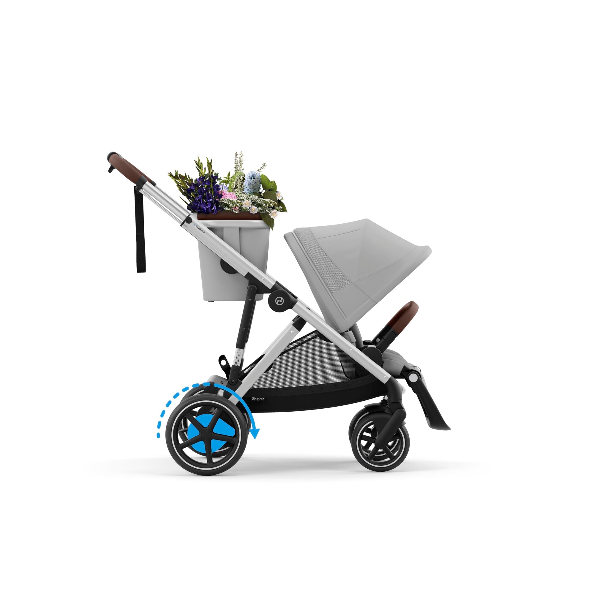 Cybex e-Gazelle S Stone Grey/ Silver Frame