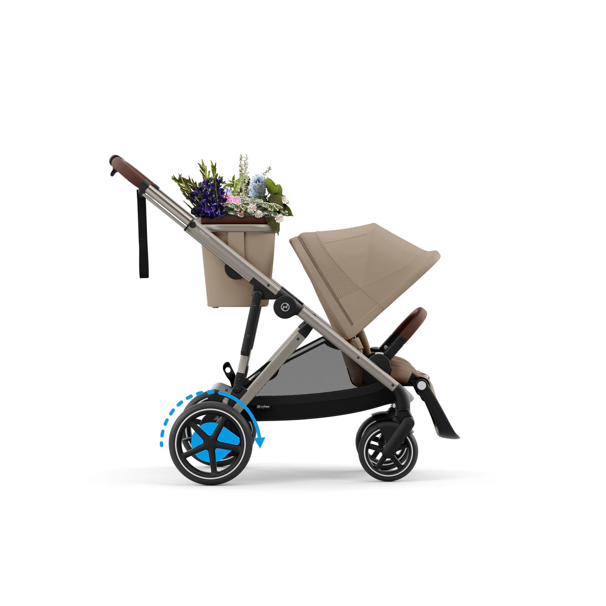 Cybex e-Gazelle S Almond Beige/ Taupe Frame
