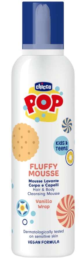 Chicco Pop Fluffy Mousse Hair&amp; Body vanille 200ML