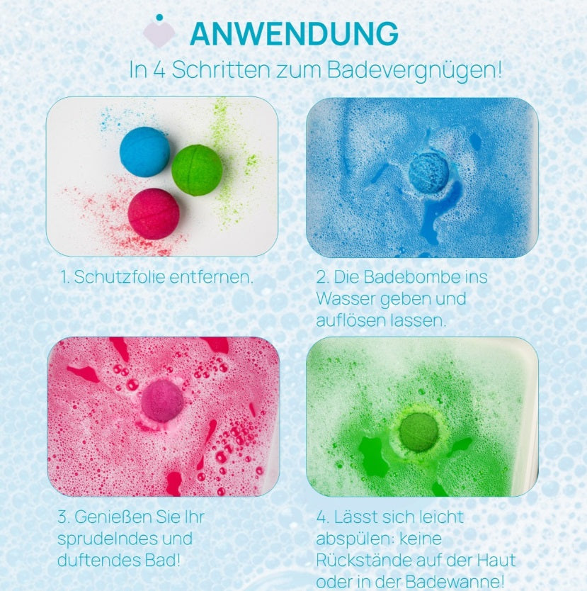 Chicco POP FIZZY Sprudelnde Badebomben - 3 Stk
