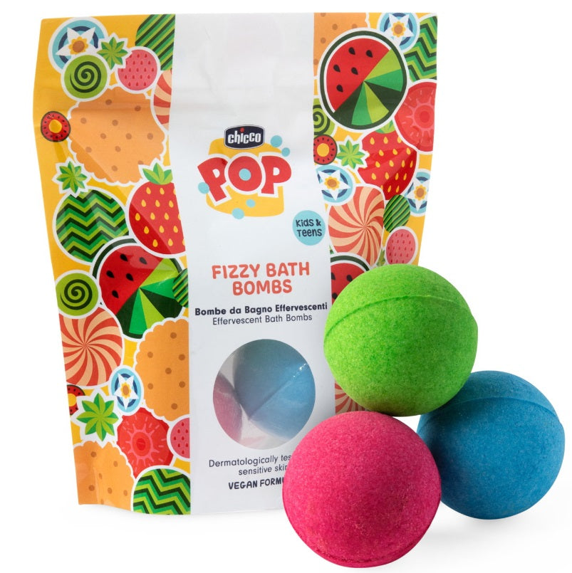 Chicco POP FIZZY Sprudelnde Badebomben - 3 Stk