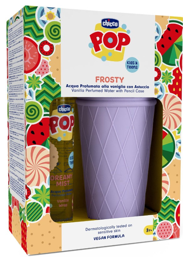 Chicco Geschenkset POP DREAMY Parfümiertes Wasser Vanille mir Mäppchen - 150ml