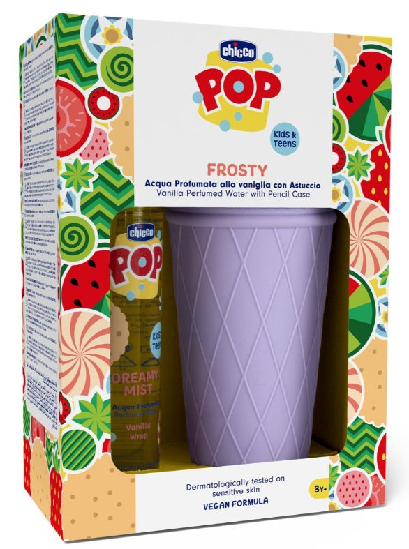 Chicco Geschenkset POP DREAMY Parfümiertes Wasser Vanille mir Mäppchen - 150ml