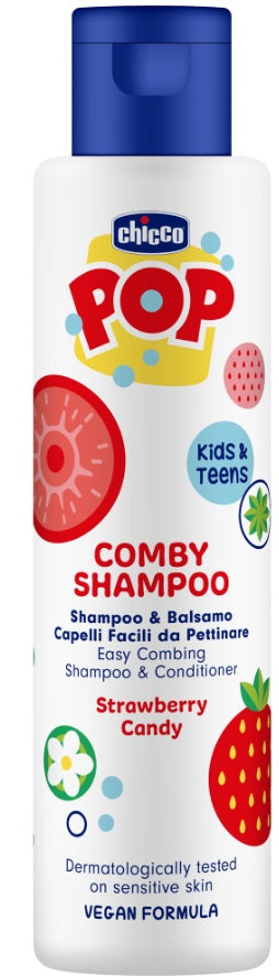 Chicco Pop Comby Shampoo + Conditioner Erdbeer 250ML