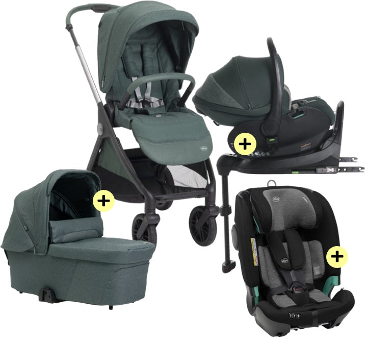 Chicco Bellagio 2.0 5in1 Kinderwagen- Set Flexi mit Nachfolgesitz *PROMO*