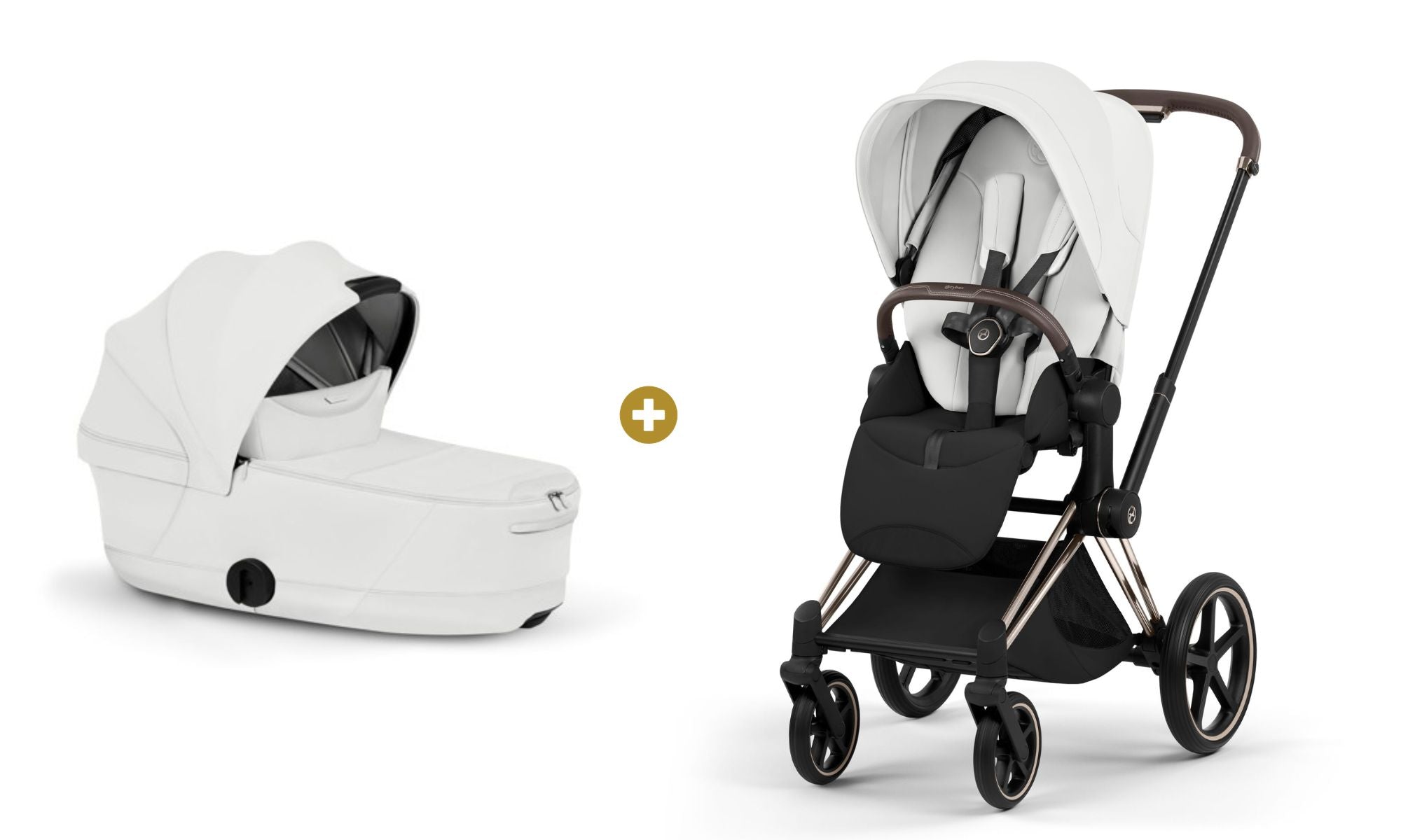 Cybex PRIAM 5 Style inkl. Babywanne faltbar Off White