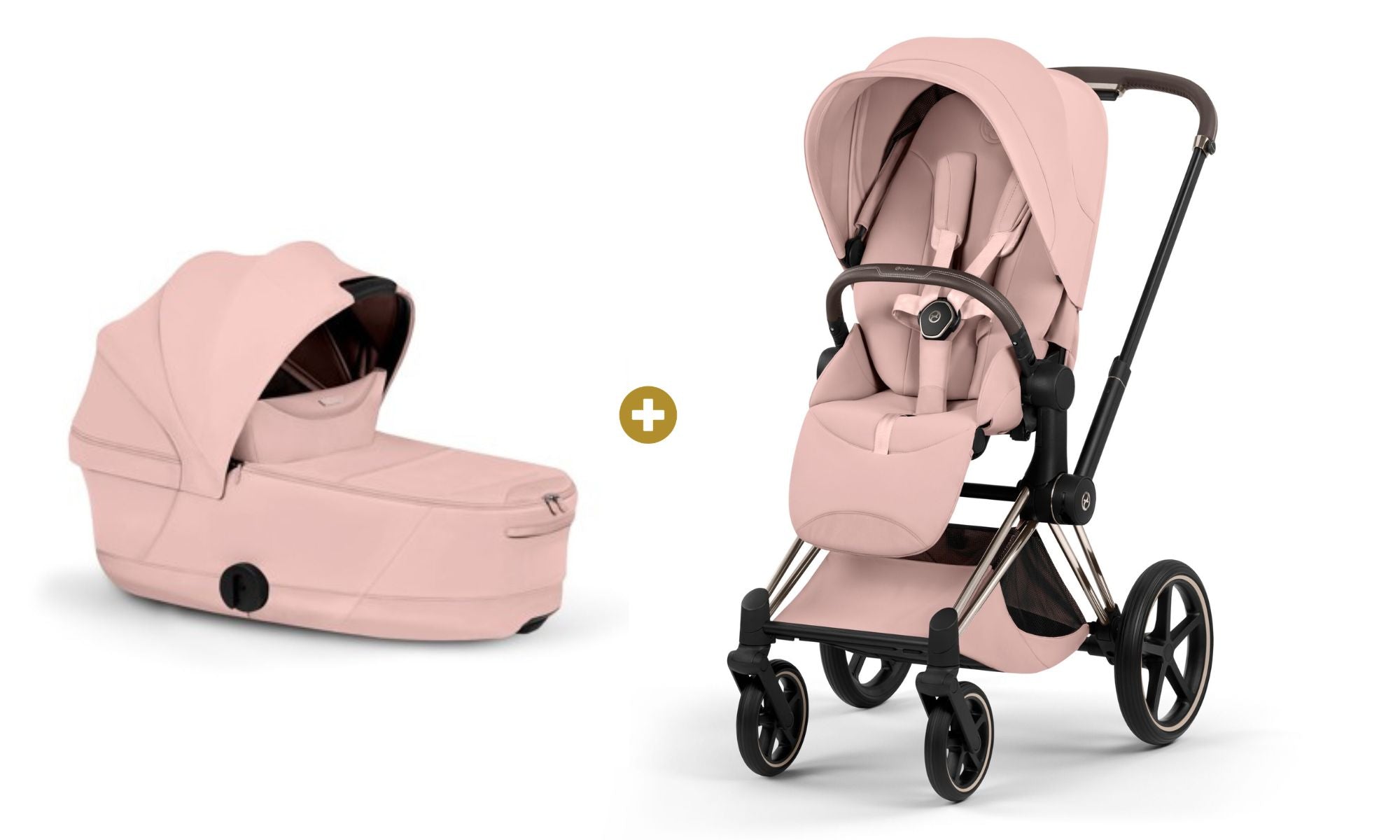 Cybex PRIAM 5 Style inkl. Babywanne faltbar Peach Pink