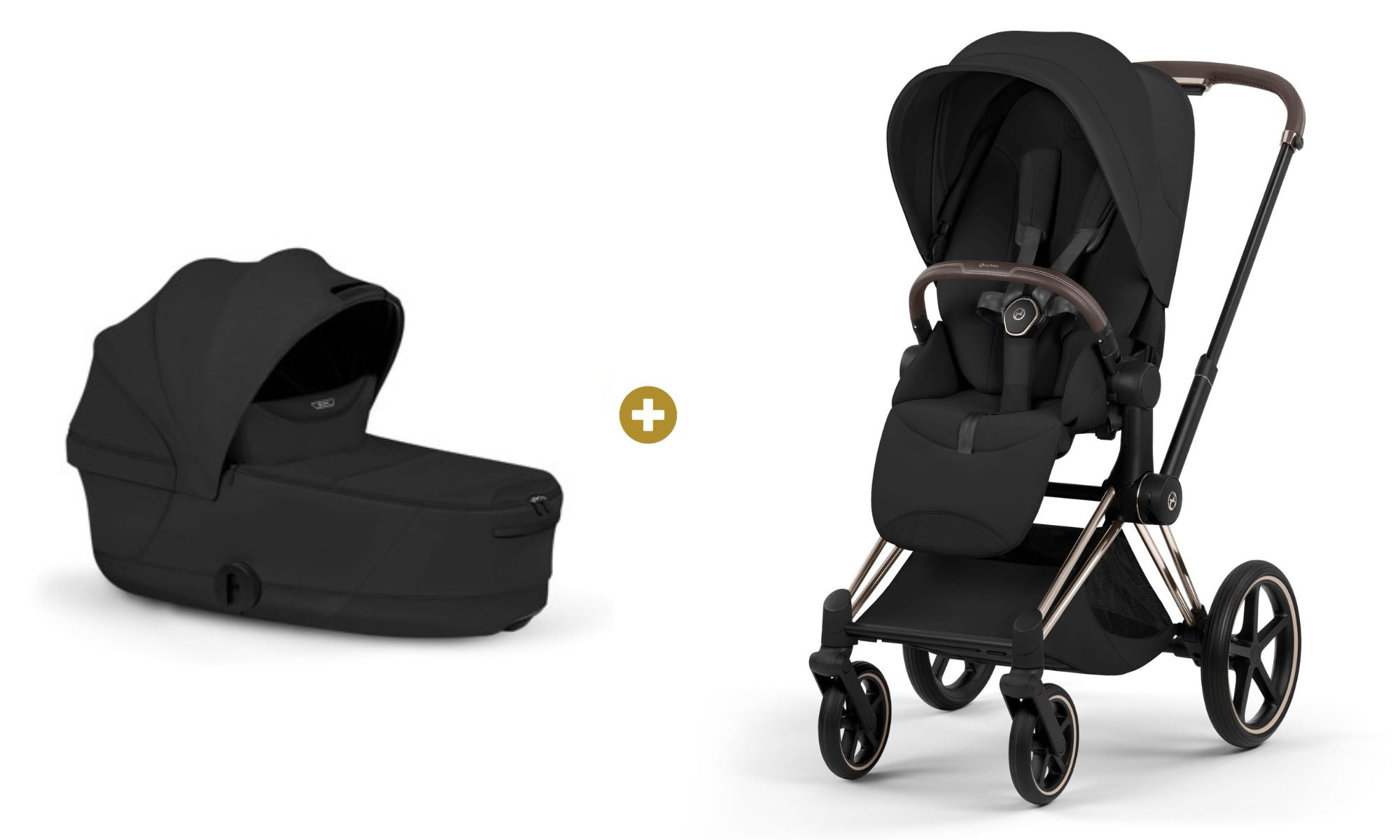 Cybex PRIAM 5 Style inkl. Babywanne faltbar Sepia Black