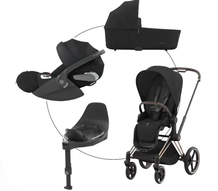 Cybex Platinum Priam Kombikinderwagen 4in 1 Rosegold