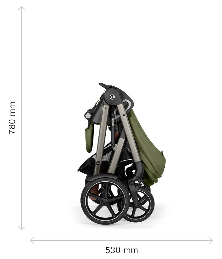 Cybex Talos S Lux Kombikinderwagen - Moon Black