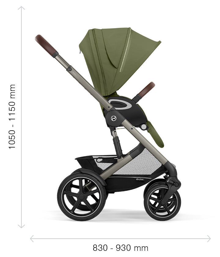 Cybex Talos S Lux Kombikinderwagen - Moon Black