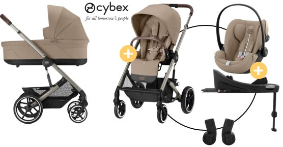 Cybex Balios S Lux Kombikinderwagen Four Set Almond Beige *SALE*