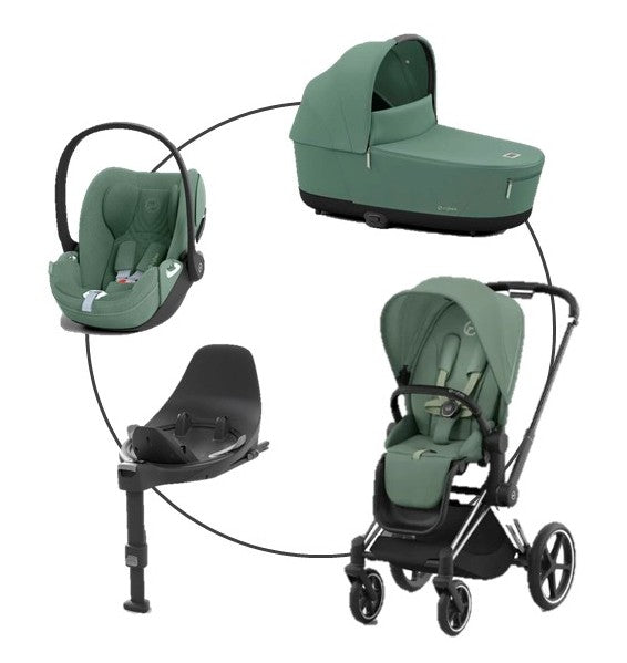 Cybex Platinum Priam Bundle 4in 1 Chrome Black