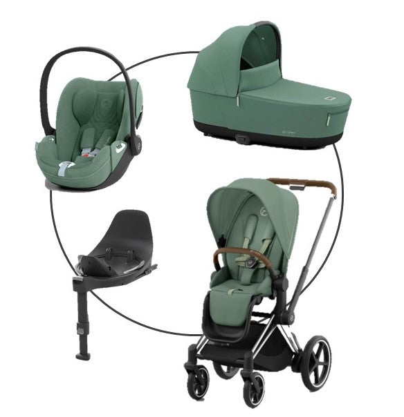 Cybex Platinum Priam Kombikinderwagen 4in 1 Chrome Brown