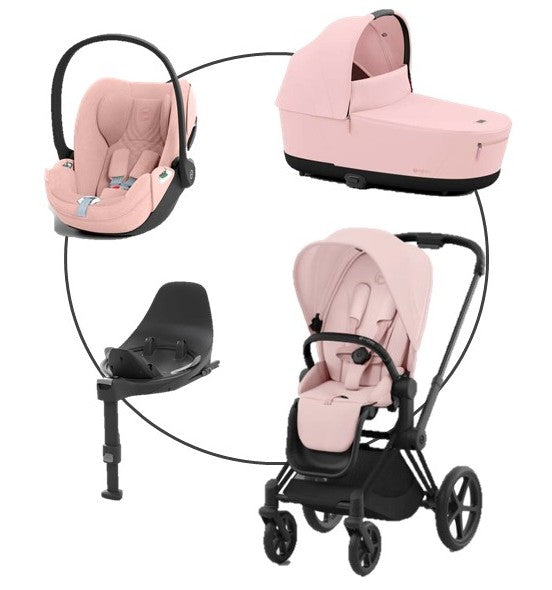 Cybex Platinum Priam Kombikinderwagen 4in 1 Matt Black