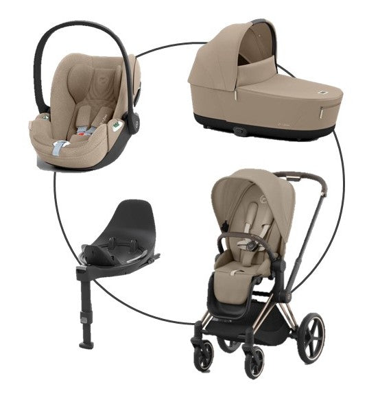 Cybex Platinum Priam Kombikinderwagen 4in 1 Rosegold