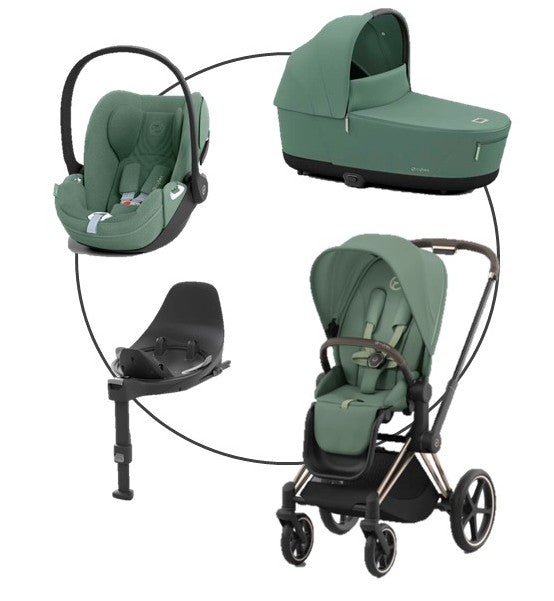 Cybex Platinum Priam Bundle 4in 1 Rosegold