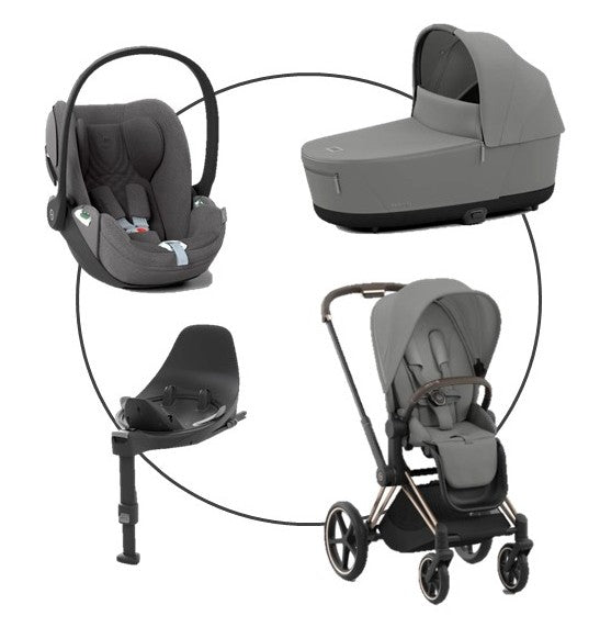 Cybex Platinum Priam Kombikinderwagen 4in 1 Rosegold