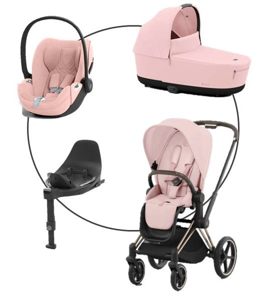Cybex Platinum Priam Kombikinderwagen 4in 1 Rosegold