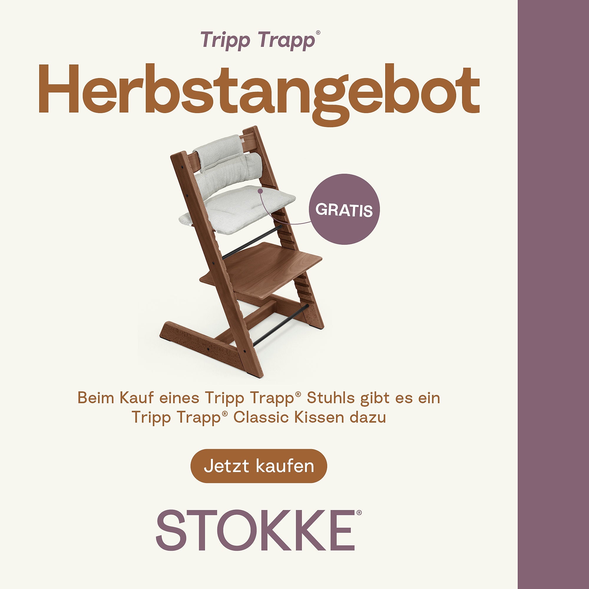 Stokke Tripp Trapp® Hochstuhl mit gratis Kissen *PROMO*