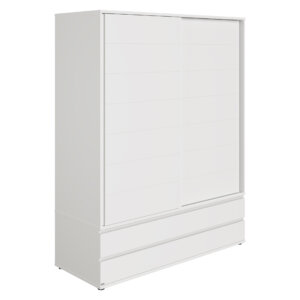 PAIDI FIONA Kinderzimmer 4-teilig mit Wickelaufsatz, Schiebetürenschrank breit