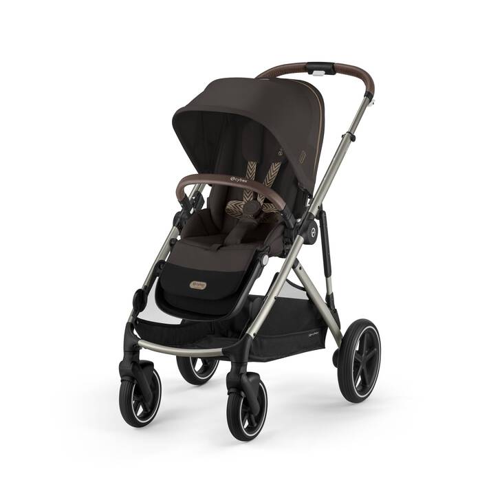 Cybex Gazelle S taupe mit Tragewanne Chocolate Brown