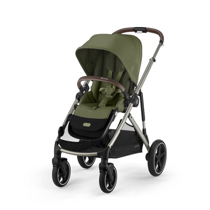 Cybex Gazelle S taupe mit Tragewanne Moos Green