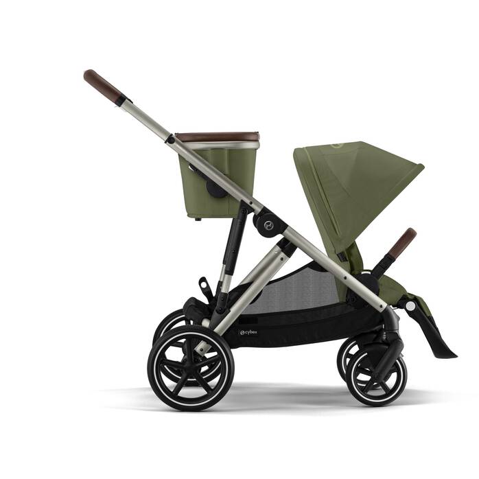 Cybex Gazelle S taupe mit Tragewanne Moos Green