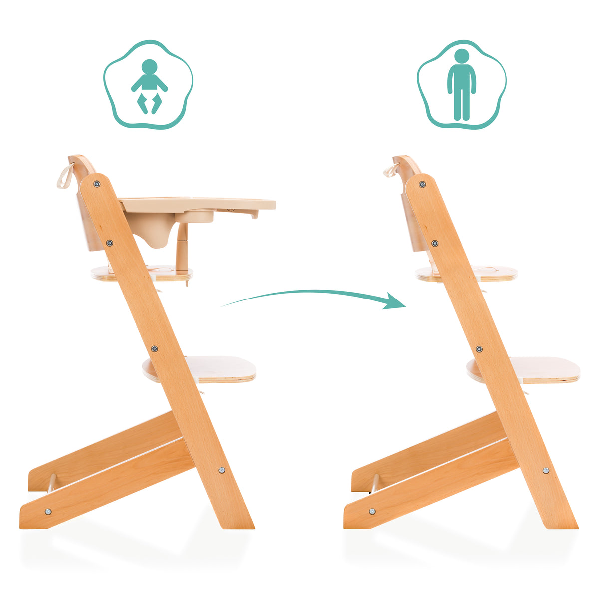 Fillikid Hochstuhl Pia Swing natur