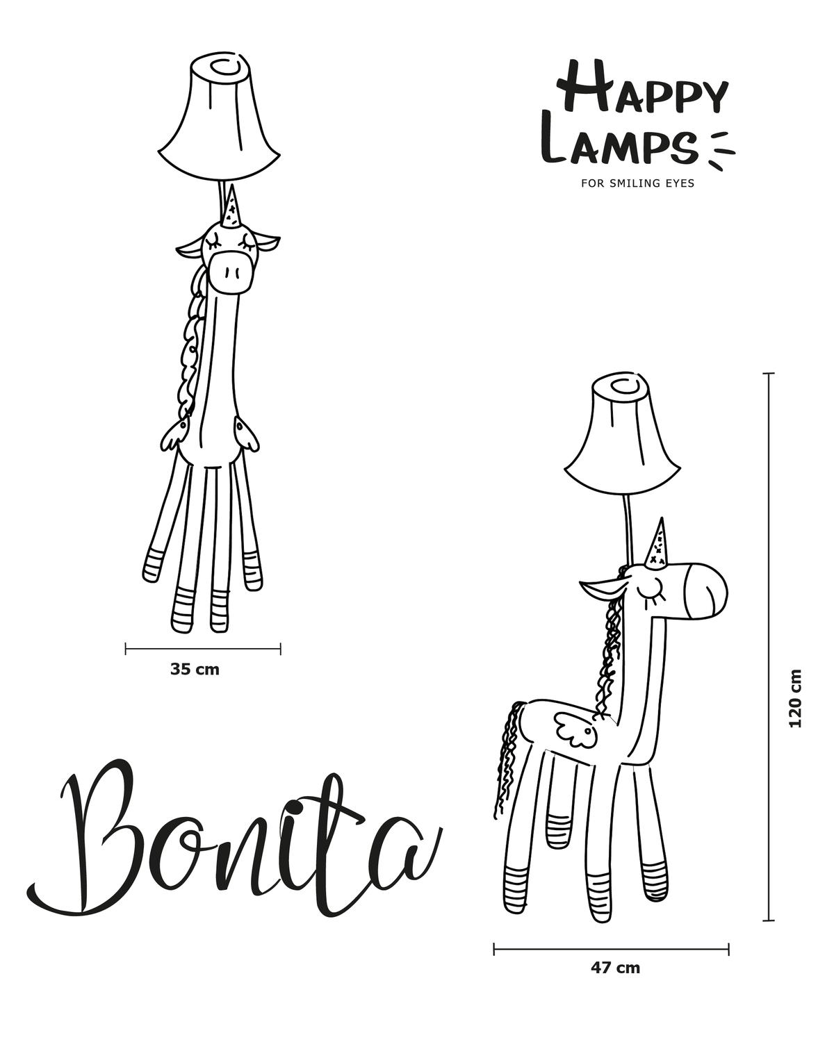 Happy Lamps Das bezaubernde Einhorn Bonita