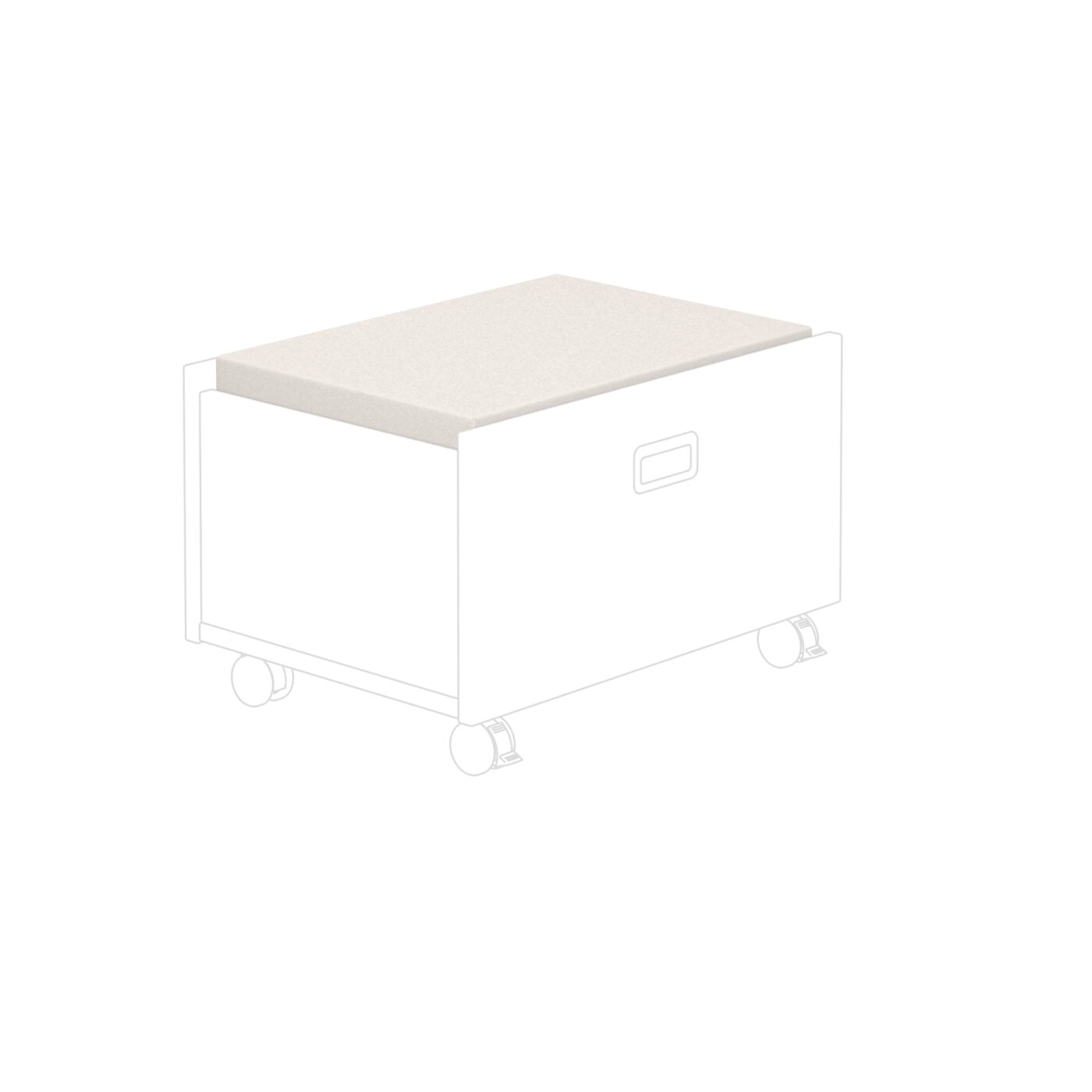 PAIDI Sitzpolster für Rollbox Mikrofaser