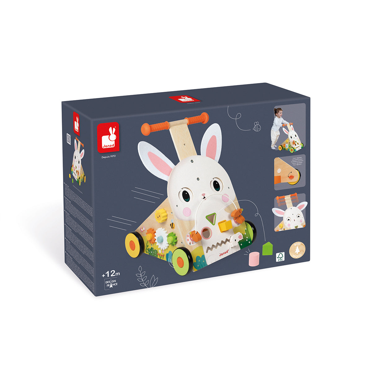 Janod Lernlaufwagen Hase