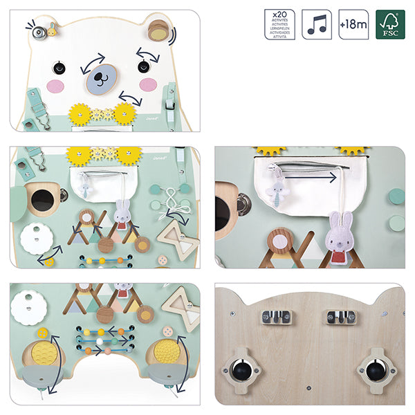 Janod Pure Bären Aktivitätsplatte