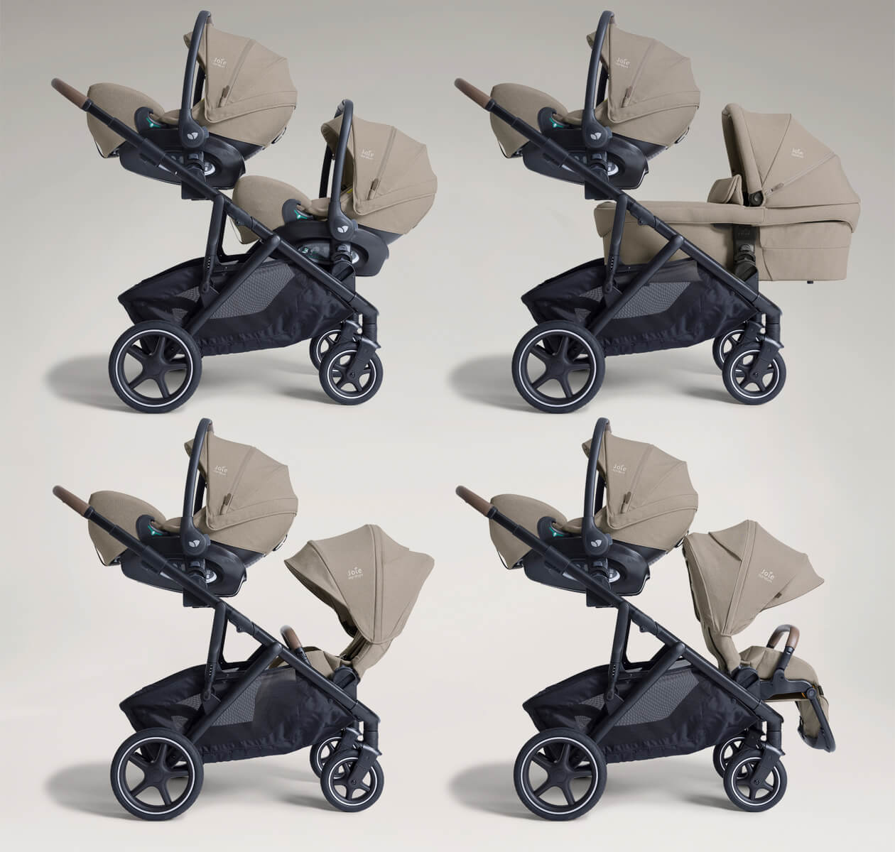 Joie Versiti Four Set Kinderwagen Sandstone