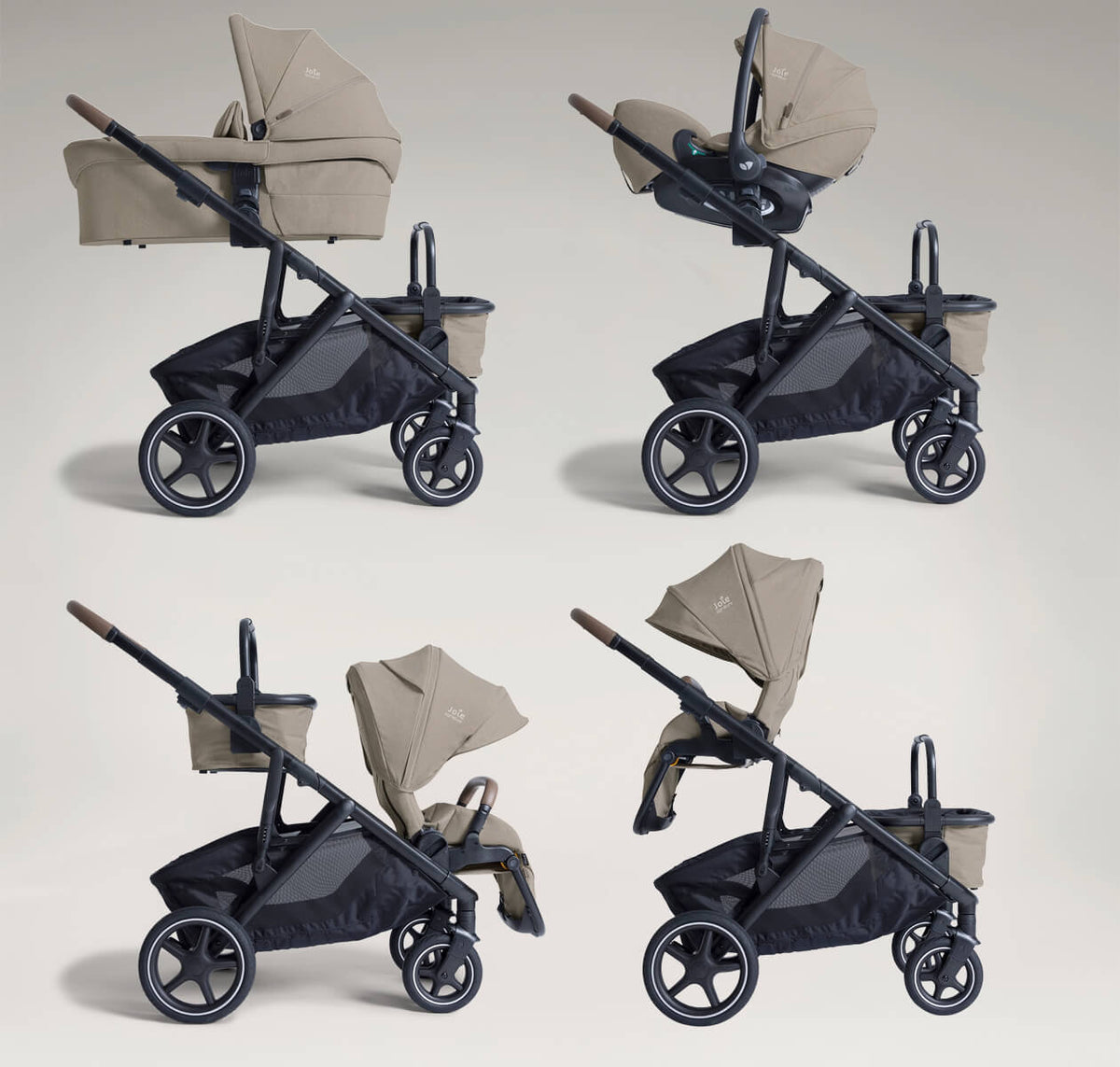 Joie Versiti Trio Set Kinderwagen Sandstone