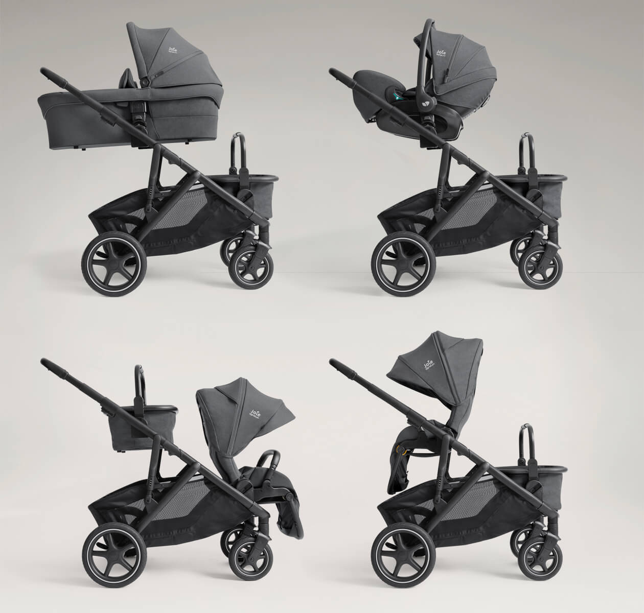 Joie Versiti Four Set Kinderwagen Ebony